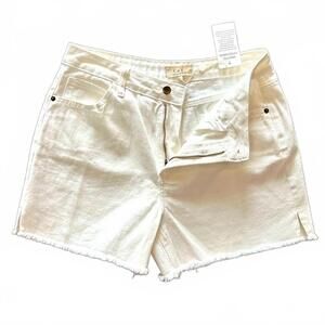 Chelsea & Violet White Denim Frayed Edge Shorts | New with tags | Size 30 | NWT